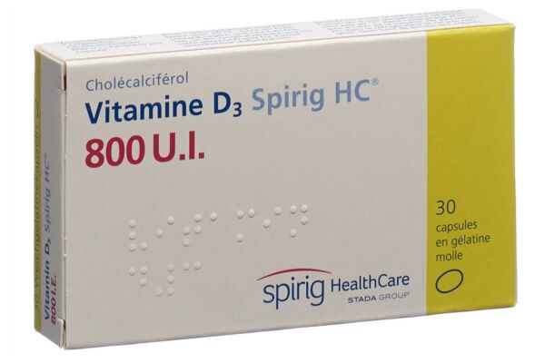 Vitamin D3 Spirig HC Weichkaps 800 IE 30 Stk