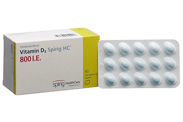 Vitamin D3 Spirig HC caps moll 800 UI 90 pce