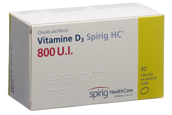 Vitamin D3 Spirig HC caps moll 800 UI 90 pce