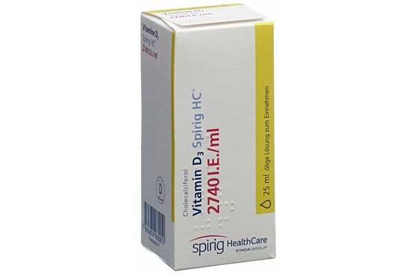 Vitamin D3 Spirig HC 2740 UI/ml solution huileuse buvable fl 25 ml