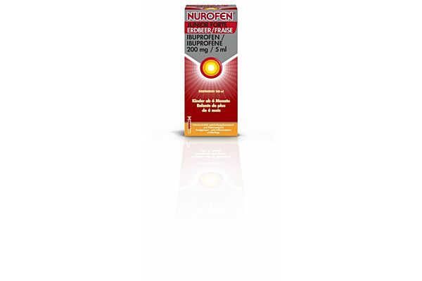 Nurofen Junior forte Susp 200 mg/5ml Erdbeer Fl 100 ml