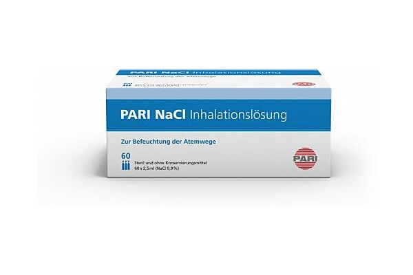 PARI NaCl 0.9 % Inhalationslösung 60 Amp 2.5 ml