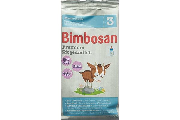 Bimbosan lait de chèvre 3 lait de croissance recharge sach 400 g