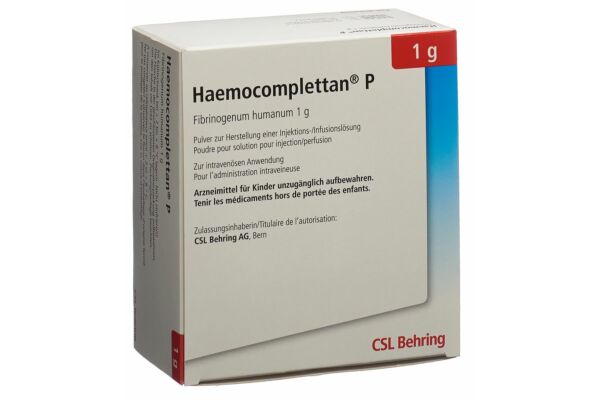 Haemocomplettan P Trockensub 1 g i.v. Fl