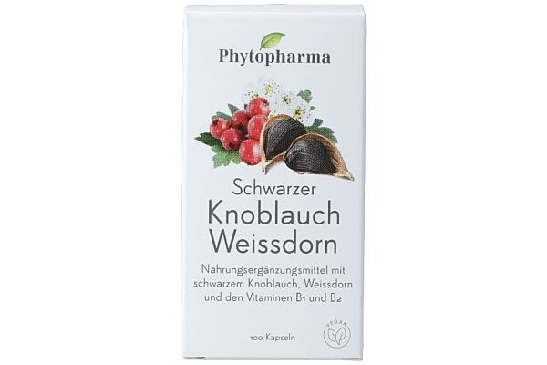 Phytopharma Schwarzer Knoblauch Weissdorn Kaps Ds 100 Stk