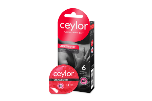 Ceylor Strawberry préservatif 6 pce