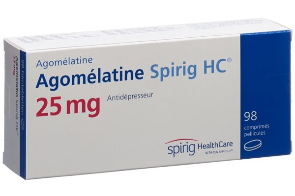 Agomélatine Spirig HC cpr pell 25 mg 98 pce