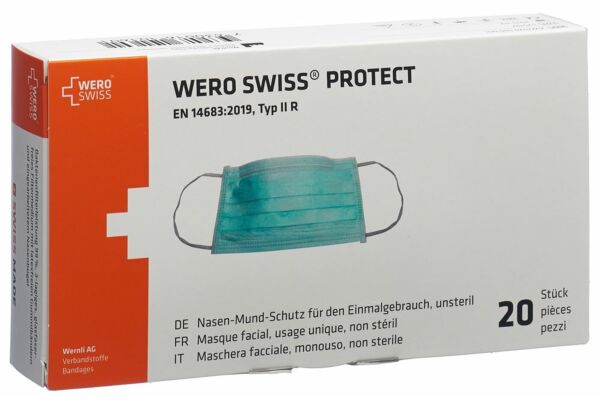 WERO SWISS protect masque type IIR box 20 pce