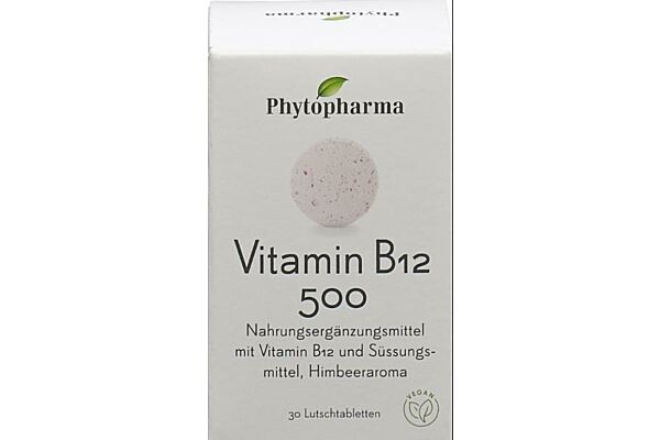 Phytopharma Vitamine B12 cpr sucer 500 mcg bte 30 pce