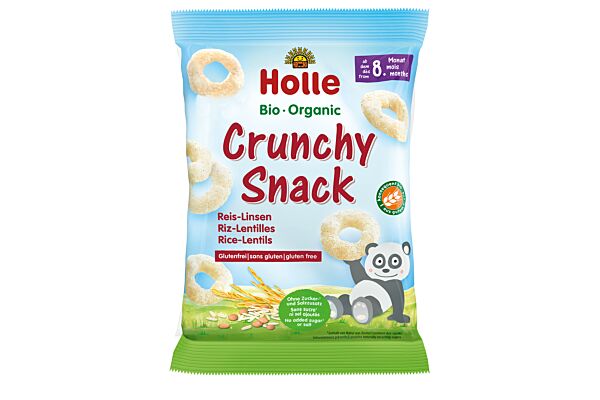 Holle Bio Crunchy Snack riz-lentilles 25 g