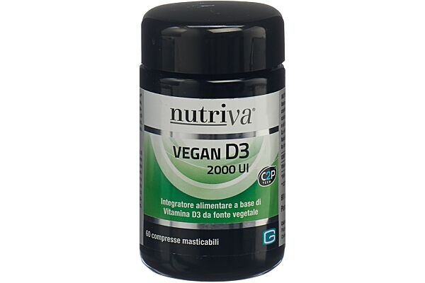 nutriva Vegan D3 cpr croquer fl verre 60 pce