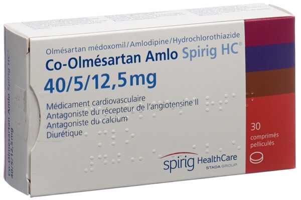 Co-Olmesartan Amlo Spirig HC Filmtabl 40/5/12.5 mg 30 Stk