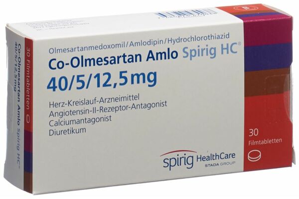 Co-Olmésartan Amlo Spirig HC cpr pell 40/5/12.5 mg 30 pce