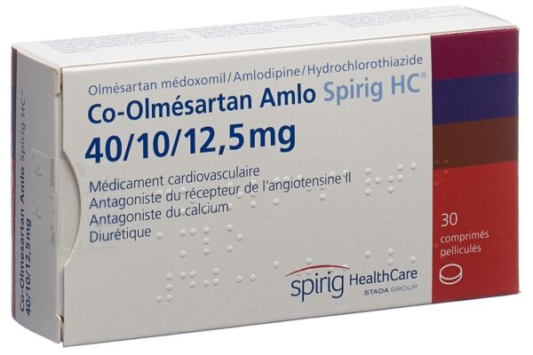Co-Olmesartan Amlo Spirig HC Filmtabl 40/10/12.5 mg 30 Stk