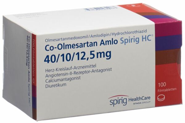 Co-Olmesartan Amlo Spirig HC Filmtabl 40/10/12.5 mg 100 Stk