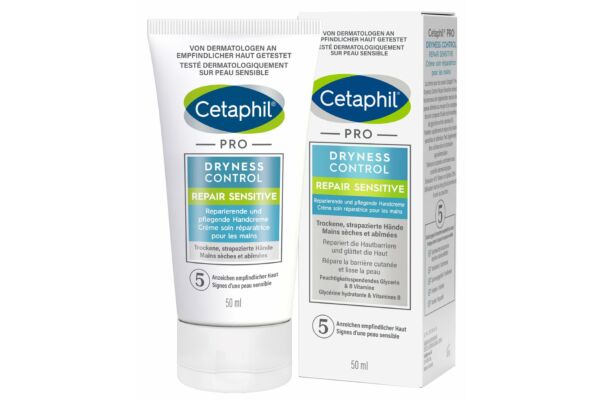 Cetaphil PRO DRYNESS CONTROL REPAIR SENSITIVE reparierende und pflegende Handcreme Tb 50 ml
