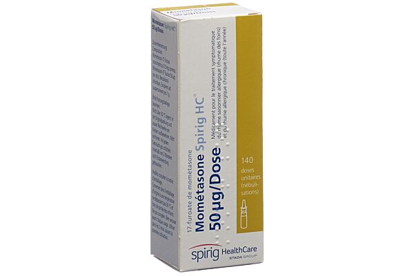 Mométasone Spirig HC spray nasal 0.05 mg/dose fl 140 dos