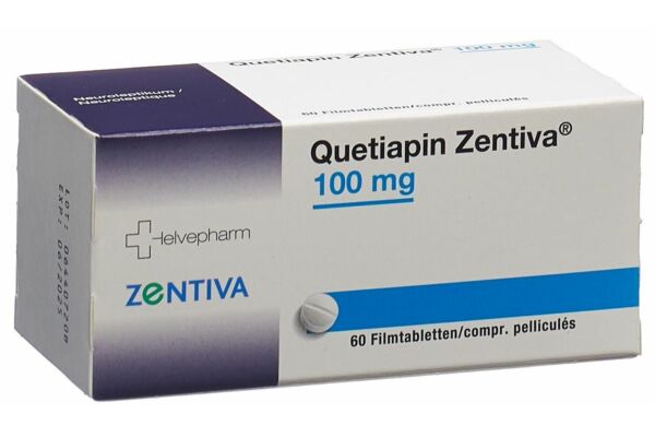 Quetiapin Zentiva Filmtabl 100 mg 60 Stk