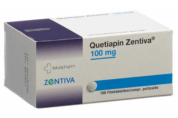 Quetiapin Zentiva Filmtabl 100 mg 100 Stk