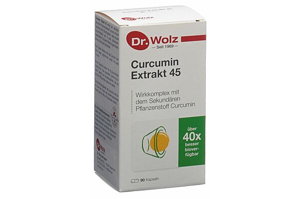 Dr. Wolz Curcumin Extrakt 45 Kaps Glasfl 90 Stk