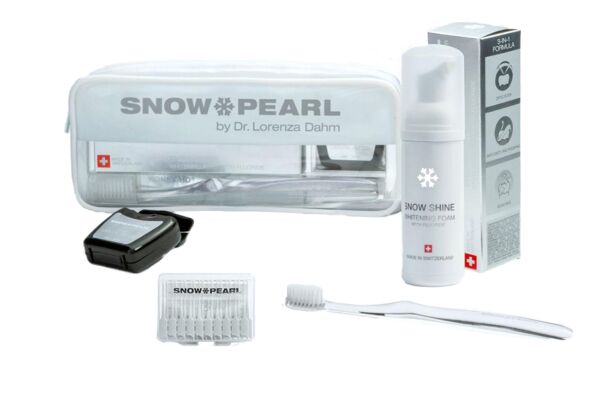 SNOW PEARL Travel Kit SNOW SHINE Whitening Foam weiss