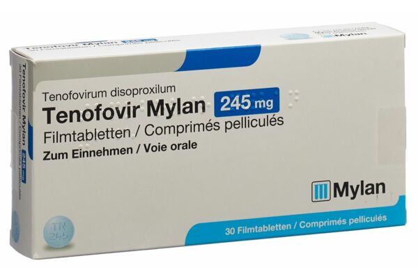 Tenofovir Mylan Filmtabl 245 mg 30 Stk