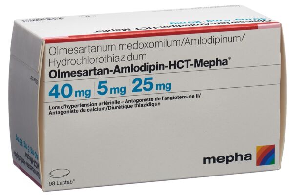 Olmesartan-Amlodipin-HCT-Mepha Lactab 40mg/5mg/25mg 98 Stk