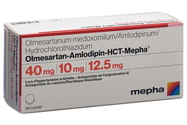 Olmesartan-Amlodipin-HCT-Mepha Lactab 40mg/10mg/12.5mg 98 pce