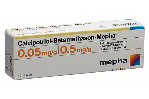 Calcipotriol-Betamethason-Mepha Salbe Tb 30 g