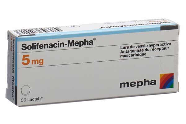 Solifenacin-Mepha cpr pell 5 mg 30 pce