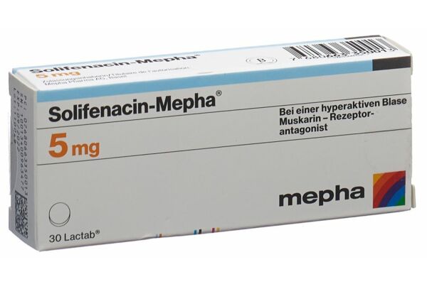 Solifenacin-Mepha cpr pell 5 mg 30 pce