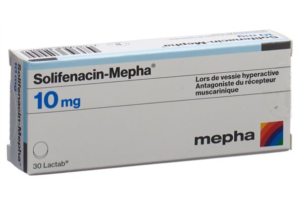 Solifenacin-Mepha Filmtabl 10 mg 30 Stk