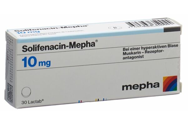 Solifenacin-Mepha cpr pell 10 mg 30 pce