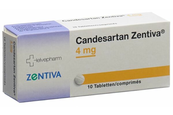 Candesartan Zentiva Tabl 4 mg Blist 10 Stk