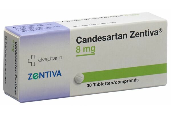Candesartan Zentiva Tabl 8 mg 30 Stk
