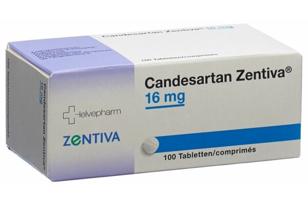 Candesartan Zentiva Tabl 16 mg 100 Stk