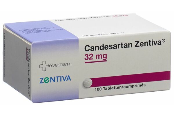 Candesartan Zentiva Tabl 32 mg 100 Stk