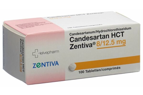 Candesartan HCT Zentiva Tabl 8/12.5 mg 100 Stk