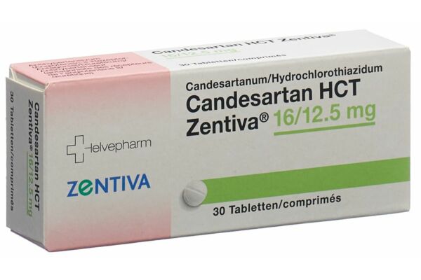 Candesartan HCT Zentiva Tabl 16/12.5 mg 30 Stk