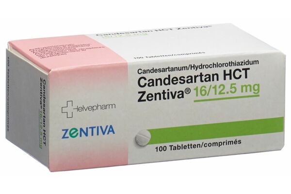 Candesartan HCT Zentiva Tabl 16/12.5 mg 100 Stk