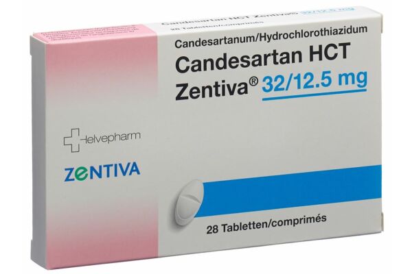Candesartan HCT Zentiva Tabl 32/12.5 mg 28 Stk