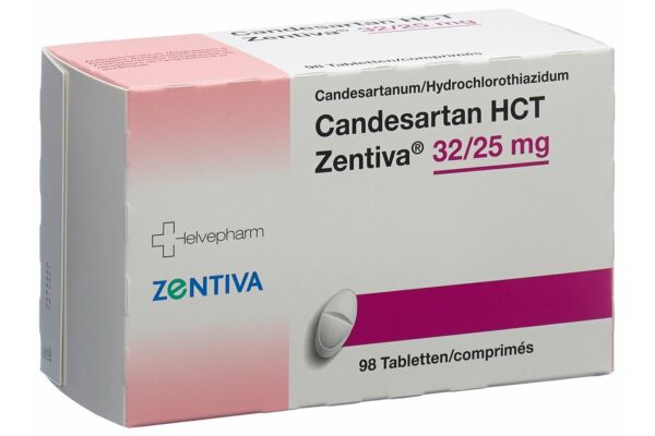 Candesartan HCT Zentiva Tabl 32/25 mg 98 Stk