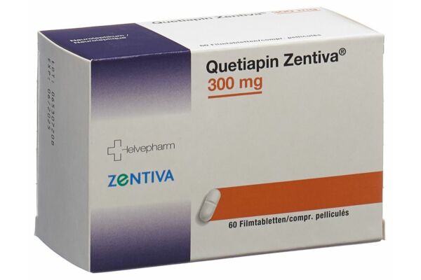 Quetiapin Zentiva Filmtabl 300 mg 60 Stk