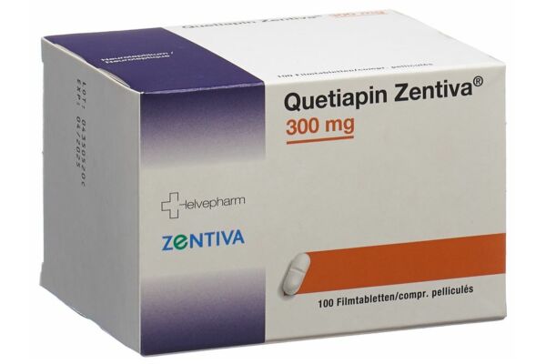 Quetiapin Zentiva Filmtabl 300 mg 100 Stk