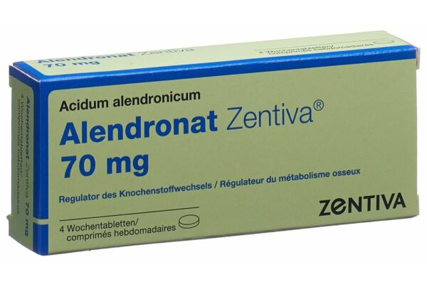 Alendronat Zentiva comprimés hebdomadaires 70 mg 4 pce