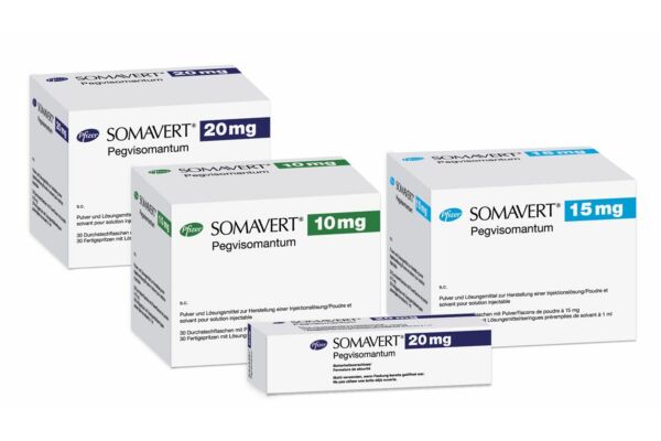 Somavert subst sèche 20 mg avec solvant (seringue pré-remplie) 30 pce