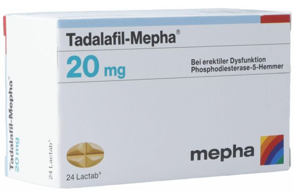 Tadalafil-Mepha cpr pell 20 mg 24 pce