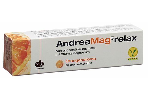 AndreaMag relax cpr eff goût orange 20 pce