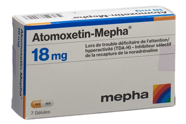 Atomoxetin-Mepha caps 18 mg 7 pce