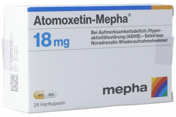 Atomoxetin-Mepha Kaps 18 mg 28 Stk